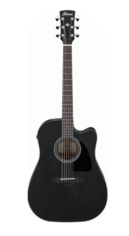 Ibanez AW1040CEWK Guitar – Open Pore Weathered Black – MusicHub