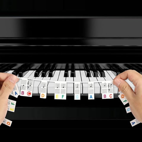 Removable Silicone Piano Notes Guide