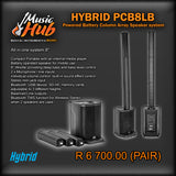 Hybrid PC8LB 8″ Powered Column Array Speaker (Pair)