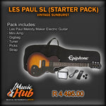 Epiphone Les Paul Melody Maker – Electric Guitar Starter Pack (Vintage Sunburst)