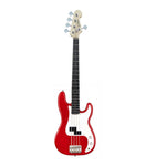 Barros 5 String Precision Bass Guitar - Red