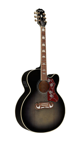 Epiphone J-200 EC Studio - Transparent Ebony Burst